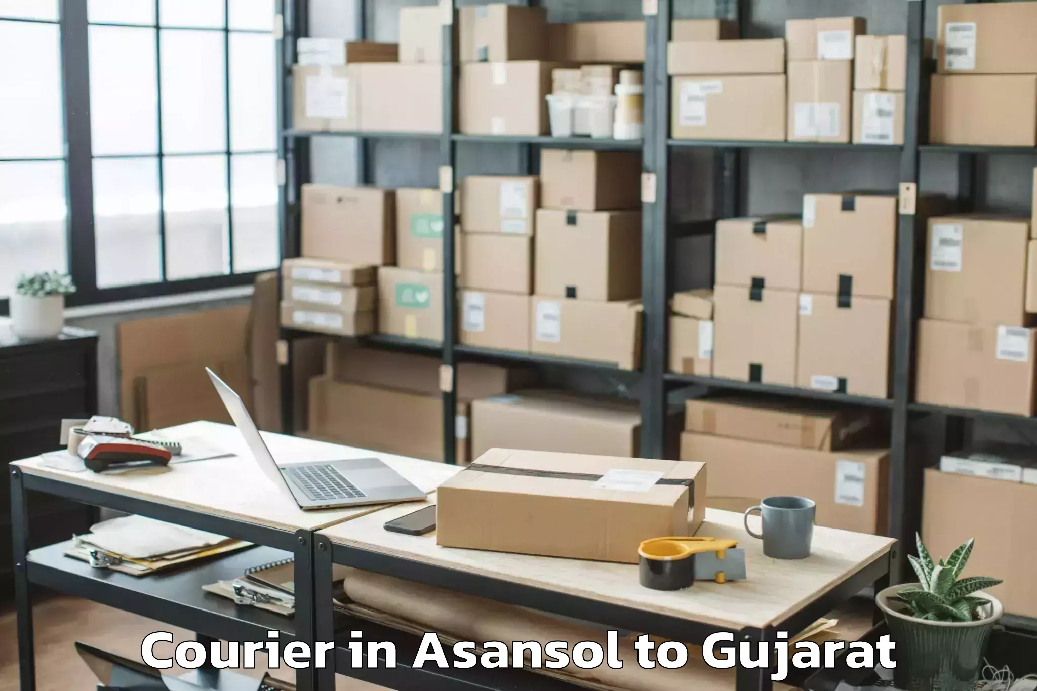 Asansol to Vansda Courier Booking